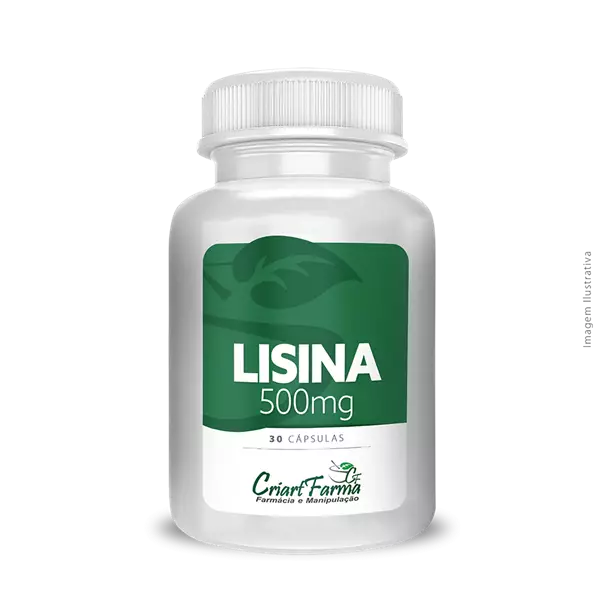 Lisina 500mg 30 Cápsulas