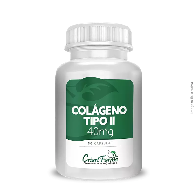 Colágeno Tipo II 40mg 30 Cápsulas