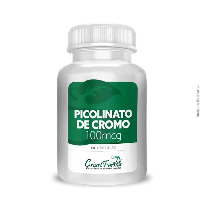Picolinato de Cromo 100mcg 60 Cápsulas